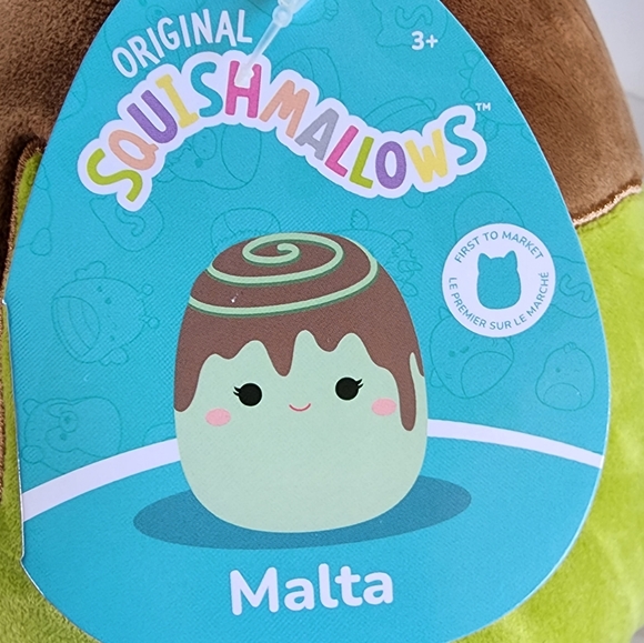 MALTA 🟢 FTM Matcha Cinnamon Roll Original Squishmallow by Kelly Toy ☆ NWT ☆ - Picture 3 of 8